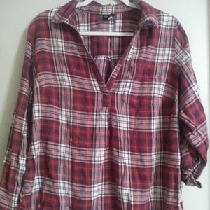 Torrid Plaid Pullover Size 0 Top